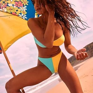 NWOT Free People x Solid & Striped The Tati Bikini Bottoms Size Small Z573
